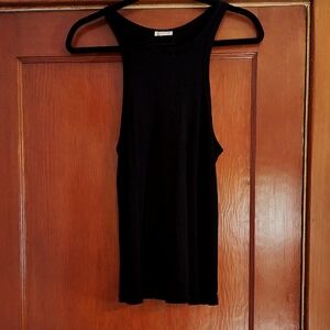 Black Ribbed Tank Top From Intimately Free People Size M/L